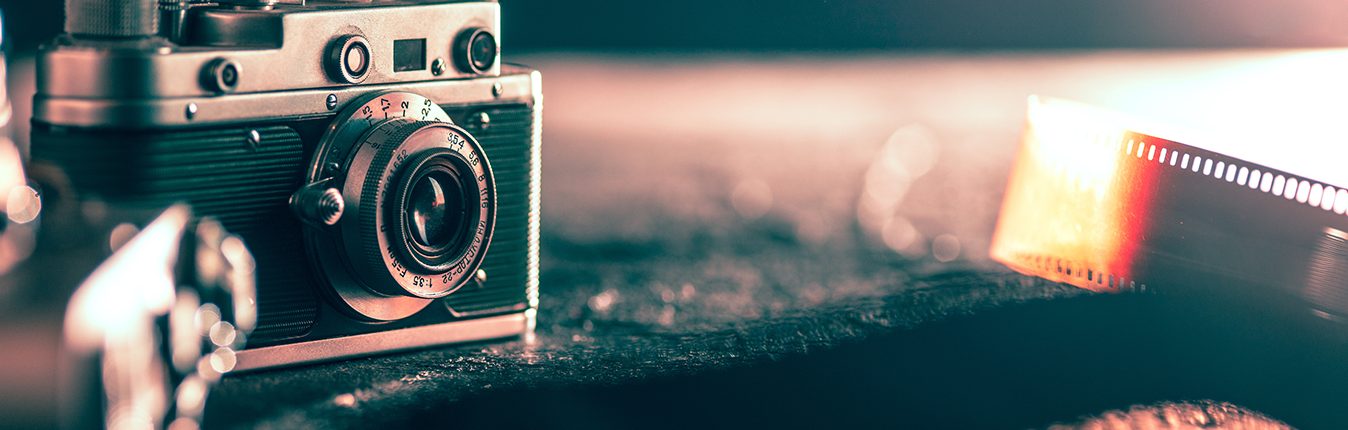 Close up of old retro things shooted with vintage style colors